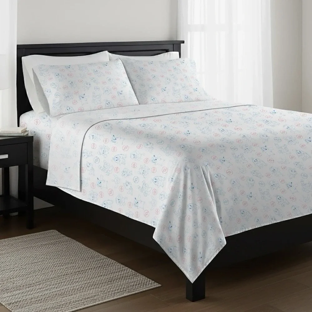 Pokemon Pikachu 4-Piece FULL‎ Size Microfiber Sheet Set (Ages 3+) NWT